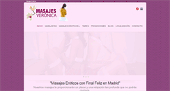 Desktop Screenshot of masajesveronica.com